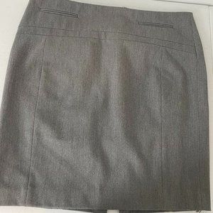 Express Gray Skirt Size 10 Women's Stretch Business Casual Lined for Fall Winter